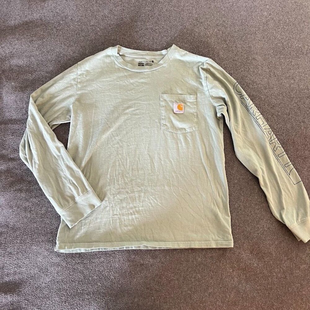 Carhartt Long Sleeved Shirt, Pale Green, Size XL